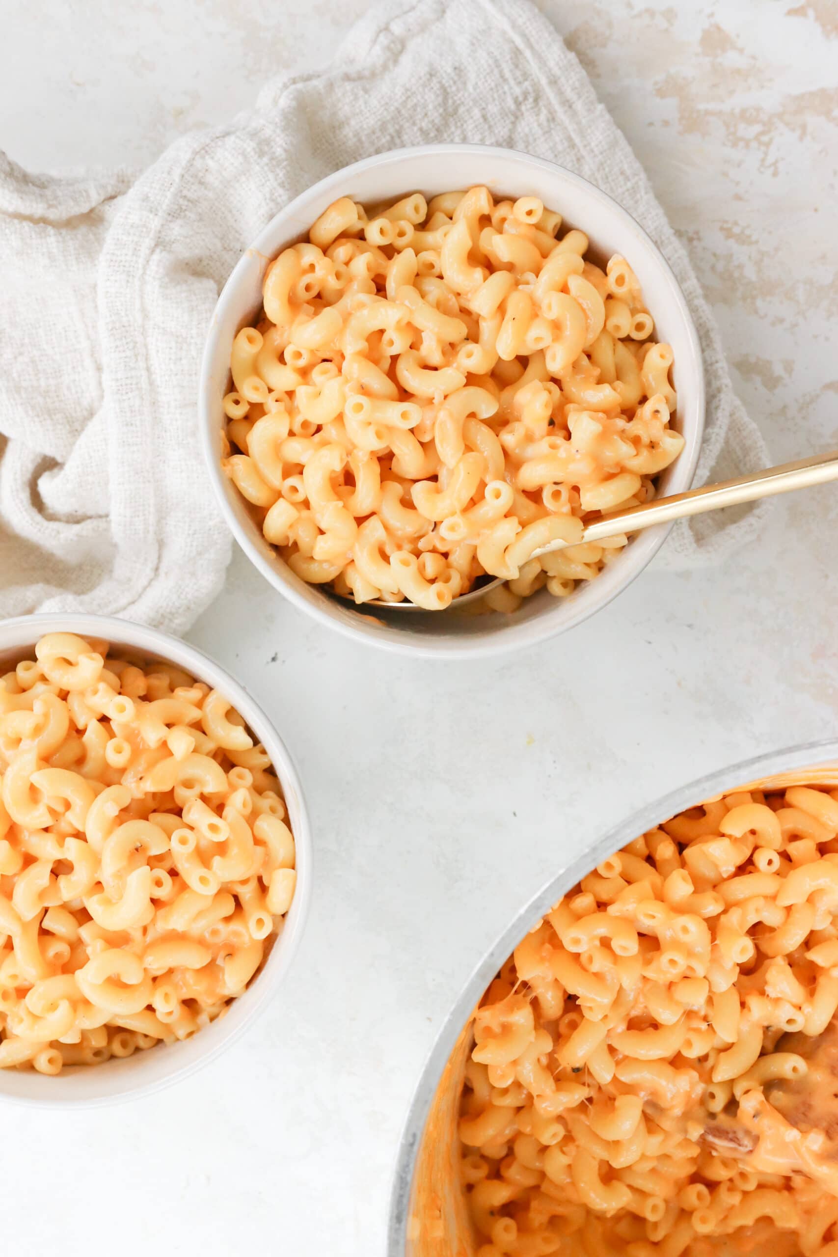 Macaroni and Cheese - extra cheesy with a surprise ingredient- a favorite  with everyone 